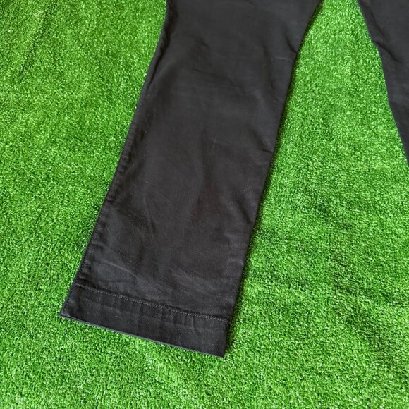 GAP Khaki Flat Front Straight Leg Skinny Stretch Chino Black Khaki Pants Size 36 - Picture 12 of 13